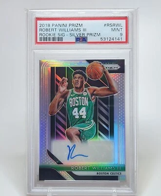 2018-19 Panini Prizm Robert Williams Rookie Silver Prizm Auto PSA 9  - Image 1 of 2