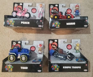 Menge 4 Super Mario Film Kröte, Mario, Pfirsich, Koopa - Bild 1 von 2