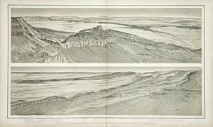 1882 ARIZONA MARBLE CANYON - PANORAMIC VIEW Original (30x17.5) Clarence Dutton - Picture 1 of 4