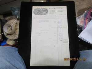 Taladros de grano de alimentación forzada Cassopolis Michigan 1903 Billhead Cassopolis Mfg Co Granja - Imagen 1 de 6