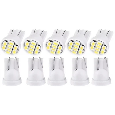10x T10 White 12V 8 SMD LED Interior Dome Map License Light Bulb Door Light - Image 1 of 4