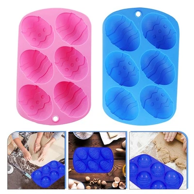 2pcs Silikoneikuchenformen Ostereiformen Backform Ostern Kuchen Backwaren - Bild 1 von 4