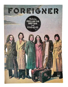 Foreigner 1977 Vintage Songbook for Piano, Guitar, Lyrics - Picture 1 of 11