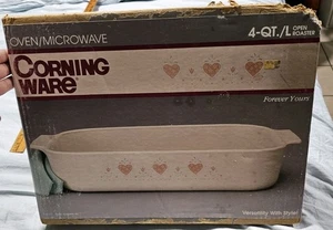 Tostador abierto vintage Corning Ware 4 cuartos Forever Yours A-21-177 embalaje dañado - Imagen 1 de 5