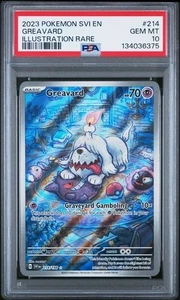 Greavard 214/198 PSA 10 Pokemon Base Escarlata y Violeta 2023 Ilustración Raro - Imagen 1 de 2