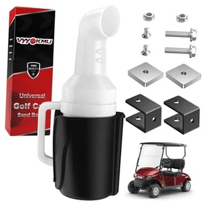 Universal Golf Cart Sand Bottle with Holder, No Drilling Golf Cart Divot  - Picture 1 of 8
