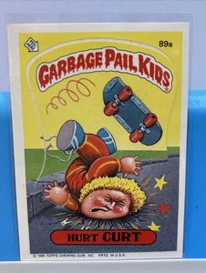1986 GARBAGE PAIL KIDS Card #89a HURT CURT SERIES 3 Sticker/Puzzle Piece GPK - Bild 1 von 7