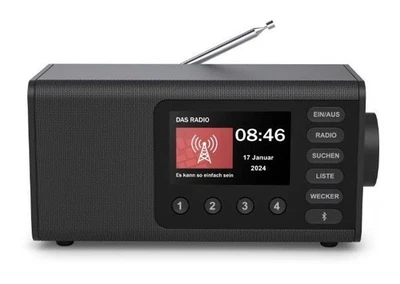Hama 054260 DR1001 Bluetooth DAB, DAB+, FM Radio Persönlich Schwarz