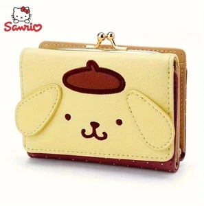 NEW SANRIO DELUXE POMPOMPURIN PU LEATHER TRIFOLD WALLET / COIN PURSE - Picture 1 of 7