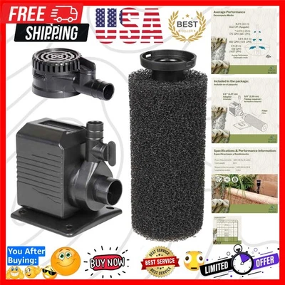 Эффективный погружной насос для фонтанов и прудов - 7,16 галл/мин, простое обслуживание - Изображение 1 из 4