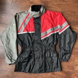 Tourmaster Men’s Motorcycle Jacket Size SM 40 Scotchlite Reflective Windbreaker  - Picture 1 of 12