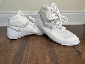 Nike Fury Wrestling Shoes White/Silver Men’s Size 11.5 AO2416-102 - Picture 1 of 12