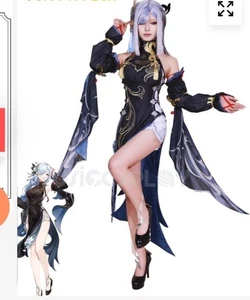 Genshin Impact Cosplay Kostüm Shenhe Xingqiu Ganyu Laternenritus MED - Bild 1 von 19