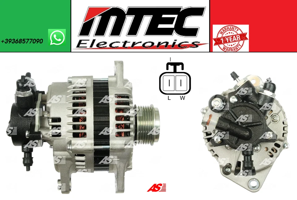 ALTERNATORE HITACHI LR1100503 OPEL CORSA C // MERIVA A // COMBO LR1100-503B - Image 1 of 1
