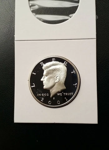 2001 S 90% Silver Proof KENNEDY Half Dollar 50c from US Proof Sets #82 Cover