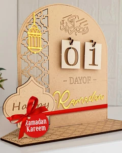 Ramadan Countdown Calendar - Ramadan Decorations for Home 2025 - Ramadan Calenda - Picture 1 of 12