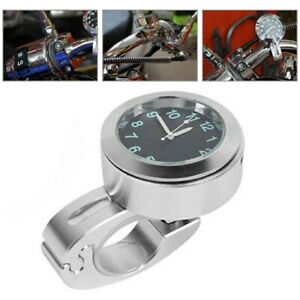 Bike Handlebar Mount Clock Watch Waterproof Ideal for Motorcycles/Cruisers