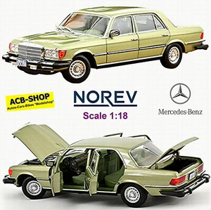 Mercedes-Benz 450 SEL W116 US TV-Version Dallas 1979 Silbergrün 1:18 Norev183975 - Bild 1 von 5