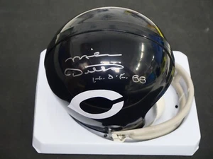 MIKE DITKA SIGNED RIDDELL MINI THROWBACK HELMET INSCRIBED "HOF 88" JSA COA - Picture 1 of 2