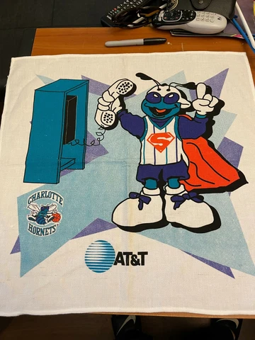 Charlotte Hornets 20 x 20 Super Hugo Vintage Towel Fan vivid art Cover