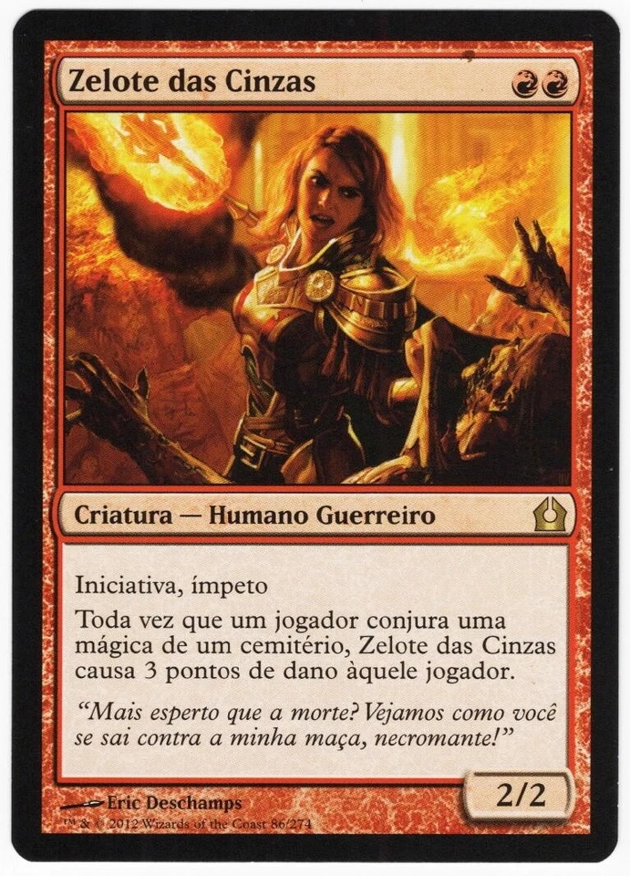 Ash Zealot PORTUGUESE 2012 Return to Ravnica Red Rare Creature MTG NM AZ1 - Image 1 of 1