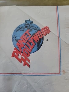 Vintage Planet Hollywood Napkin 5 X 5 - Picture 1 of 9