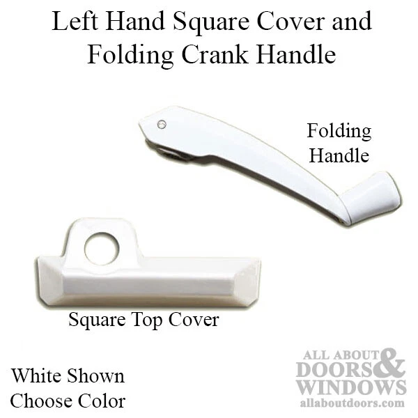 Pella Handle Cover and Folding Crank Handle Left Hand Awning Casement Windows - Image 1 of 2
