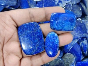Natural Lapis Lazuli Multi Shape, Size Cabochon Gemstone Lot For Jewerly Making - Picture 1 of 9