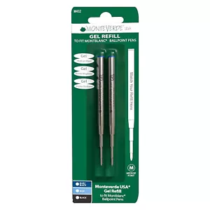 Montblanc Blue or Black BP Compatible Capless Gel Refill MEDIUM M432 Monteverde - Picture 1 of 4
