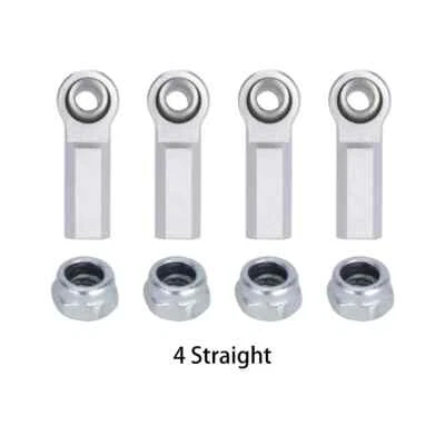 4Pcs Aluminum M4 Link Rod End Ball for 1/8 1/10 RC Crawler SCX10 90046 TRX4 DIY - Image 1 of 4
