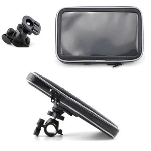 Motorbike Handlebar Mount Case For TomTom Go Camper Go Premium Sat Nav 6'' Inch - Picture 1 of 6