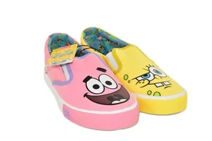 SPONGEBOB SQUAREPANTS PATRICK NICKELODEON LOW TOP CANVAS SLIP - ON SIZE 8.5 - Picture 1 of 8