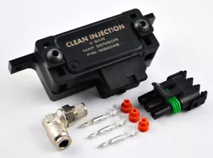 4 bar map sensor GM mount bracket 1/8npt Connector push lock Kit Universal ls9 - Picture 1 of 2