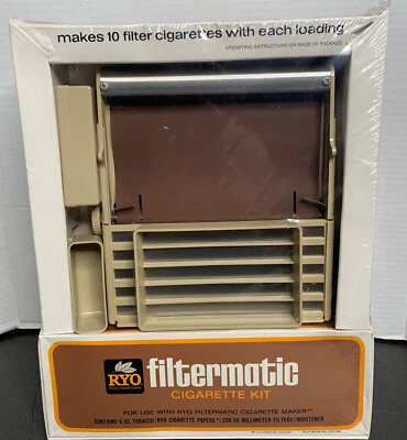 RYO Filtermatic Cigarette Maker Kit New! w/ Filters Papers Rolling Machine - Image 1 of 4