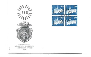 Switzerland Scott 445 Historic Monuments Castler & Collegiate Abbey Church FDC - Picture 1 of 1