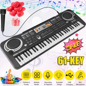 Einsteiger Keyboard E-Piano Kinder Piano keyboard 61 Tasten Mikrofon Geschenk - Bild 1 von 17