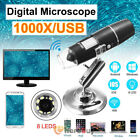 USB Digital Microscope HD Industrial Electronic Desktop Magnifier (1600X) US