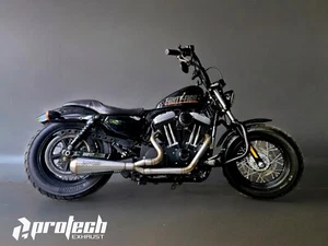 Exhaust Pipe 2 - 1 Harley Davidson Sportster 883 1200 48 2004-2020 - Picture 1 of 3