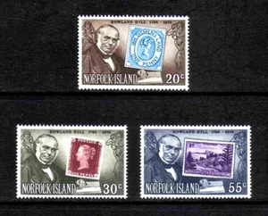 Norfolk Island 1979 Sir Rowland Hill complete set of 3 values (SG 225-227 ) MNH - Picture 1 of 1