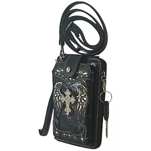 Cross Small Cell Phone Purse Wallet Crossbody Bag For Women Cellphone Key Holder - Picture 1 of 27
