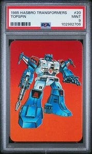 1985 HASBRO TRANSFORMERS #20 TOPSPIN Autobot PSA 9 (Pop 10) - Picture 1 of 2