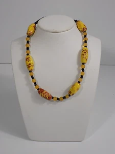 Vintage Murano Kette Oliven Halsschmuck Collier Designschmuck - Picture 1 of 8
