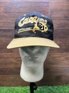 RARE Vintage Colorado Buffaloes CU Buffs Snapback Hat 90s Mascot Logo - Picture 1 of 9
