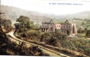 J29. Vintage Postcard. Tintern Abbey from the S.E. Monmouthshire. - Picture 1 of 1