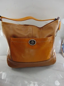COACH SCHULTERTASCHE WEICHES LEDER MEHRFARBIG GROßVERSCHLUSS OBEN - SELTEN FAST NEUWERTIG! - Bild 1 von 7