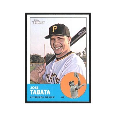 Jose Tabata 2012 Topps Heritage #364 Pittsburgh Pirates Baseball Card NM - Image 1 of 3