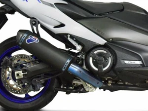 ESCAPE COMPLETO RACING TERMIGNONI TITANIO NEGRO PARA YAMAHA T-MAX 530 2017-2019 - Imagen 1 de 4