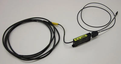 Banner D12SN6FPQ DIN Rail High Power Plastic Fiber Optic Sensor w/ Fiber & Cable - Image 1 of 4