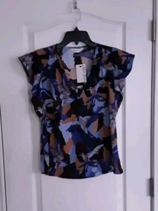 Nine West Women's Short Sleeve V-Neck Blouse Size: Small - Picture 1 of 2