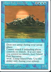 MAGIC THE GATHERING 4A EDICIÓN PEZ ISLA AZUL JASCONIO - Imagen 1 de 1